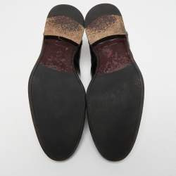Louis Vuitton Black Leather Lace Up Derby Size 43