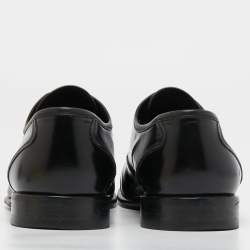 Louis Vuitton Black Leather Lace Up Derby Size 43