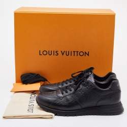 Louis Vuitton Black Leather Run Away Low Top Sneakers Size 42.5