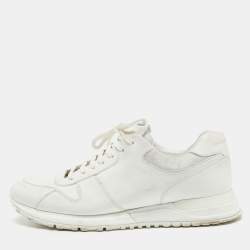 Run away leather trainers Louis Vuitton White size 35 EU in Leather -  31168042