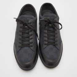 Louis Vuitton Damier Graphite Nylon and Leather Offshore Sneakers Size 42