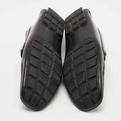 Louis Vuitton Black Leather Monte Carlo Loafers Size 43.5