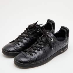 Louis Vuitton, Shoes, Louis Vuitton Brown Frontrow Sneaker Crocodile  Embossed Trainer Uk 85 Us 95