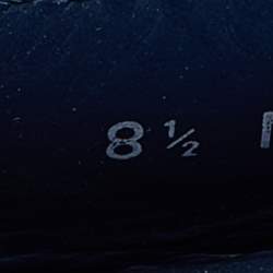 Pre Owned Louis Vuitton Blue Leather Ribbon Monte Carlo Slip On Loafers Size 42.5