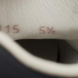 Pre Owned Louis Vuitton Navy Blue Leather Runaway Sneakers Size 39.5