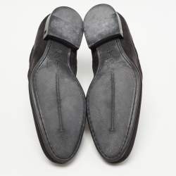 Pre Owned Louis Vuitton Black Suede Lace Up Oxford Size 40
