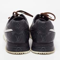 Louis Vuitton Brown/Grey Monogram Canvas Run Away Sneakers Size 46
