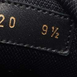 Louis Vuitton Black Monogram Leather Eclipse Frontrow Low Top Sneakers Size 43.5
