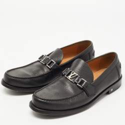 Louis Vuitton Dark Green Leather Major Loafers Size 41