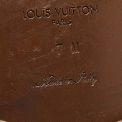 Louis Vuitton Dark Green Leather Major Loafers Size 41