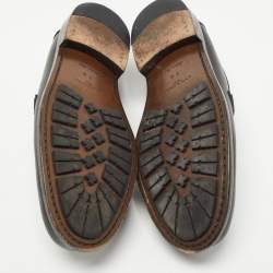 Louis Vuitton Dark Green Leather Major Loafers Size 41