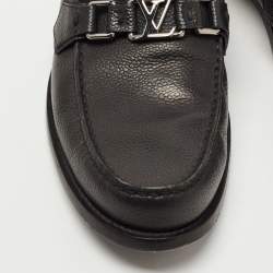 Louis Vuitton Dark Green Leather Major Loafers Size 41