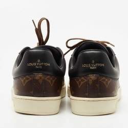 Louis Vuitton Brown Monogram Canvas and Leather Frontrow Low Top Sneakers Size 40