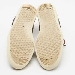 Louis Vuitton Brown Monogram Canvas and Leather Frontrow Low Top Sneakers Size 40