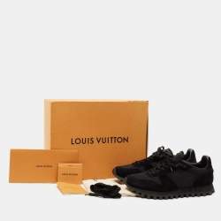 Louis Vuitton Black Suede And Mesh Runner Low Top Sneakers Size 42