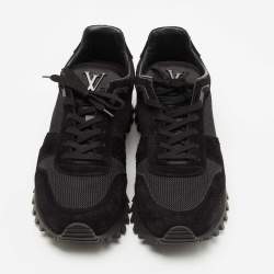 Louis Vuitton Black Suede And Mesh Runner Low Top Sneakers Size 42