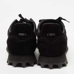 Louis Vuitton Black Suede And Mesh Runner Low Top Sneakers Size 42