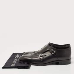 Louis Vuitton Black  Leather Monkstrap Oxford Size 41 