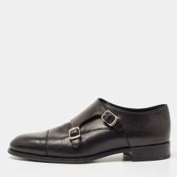 Louis Vuitton Black  Leather Monkstrap Oxford Size 41 