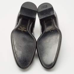 مملوكة مسبقًا Louis vuitton Black Patent Leather Lace Up Oxfords Size 41.5