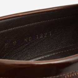 مملوكة مسبقًا Louis Vuitton Brown Damier Canvas and Leather Major Loafers Size 43