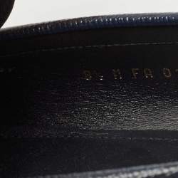 مملوكة مسبقًا Louis Vuitton Navy Blue Leather Major Loafers Size 42.5