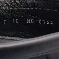 Pre Owned Louis Vuitton Black Damier Infini Leather Hockenheim Slip On Loafers Size 44