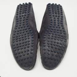 Louis Vuitton Blue Suede Hockenheim Slip On Loafers Size 44