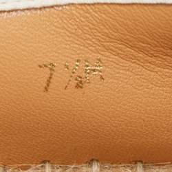 Pre Owned Louis Vuitton Navy Blue Monogram Denim Espadrille Loafers Size 41.5