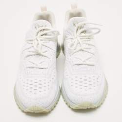 Louis Vuitton White Knit V.N.R Sneakers Size 44