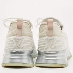 Louis Vuitton White Knit V.N.R Sneakers Size 44