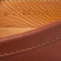 Louis Vuitton Brown Leather Hockenheim Slip On Loafers Size 41