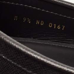 Louis Vuitton Black Leather Monte Carlo Slip On Loafers Size 43.5