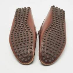 Pre Owned Louis Vuitton Two Tone Leather Hockenheim Loafers Size 42