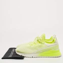 Louis Vuitton Neon Yellow Knit Fabric V.N.R Sneakers Size 42.5