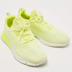 Louis Vuitton Neon Yellow Knit Fabric V.N.R Sneakers Size 42.5