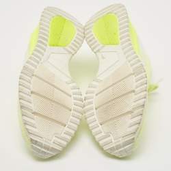 Louis Vuitton Neon Yellow Knit Fabric V.N.R Sneakers Size 42.5