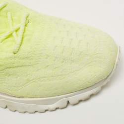 Louis Vuitton Neon Yellow Knit Fabric V.N.R Sneakers Size 42.5