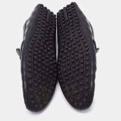 مملوكة مسبقًا Louis Vuitton Black Leather Hockehneim Loafers Size 43
