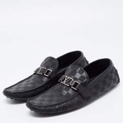 مملوكة مسبقًا Louis Vuitton Black Leather Hockehneim Loafers Size 43
