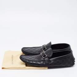 مملوكة مسبقًا Louis Vuitton Black Leather Hockehneim Loafers Size 43