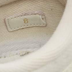 Louis Vuitton White Knit Fabric V.N.R Sneakers Size 42