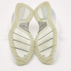 Louis Vuitton White Knit Fabric V.N.R Sneakers Size 42