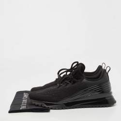 Louis Vuitton Black Knit Fabric V.N.R Sneakers Size 43.5