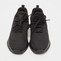 Louis Vuitton Black Knit Fabric V.N.R Sneakers Size 43.5
