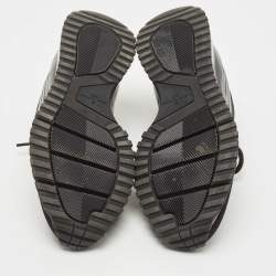Louis Vuitton Black Knit Fabric V.N.R Sneakers Size 43.5