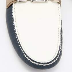 Pre Owned Louis Vuitton Tricolor Leather Hockenheim Loafers Size 42.5