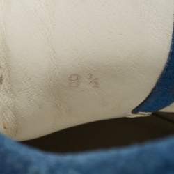 مملوكة مسبقًا Louis Vuitton Blue Fabric and Leather Low Top Sneakers Size 42.5