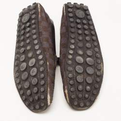 Louis Vuitton Two Tone Calf Hair Slip On Loafers Size 42