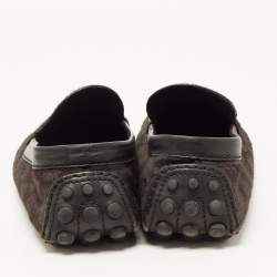 Louis Vuitton Two Tone Calf Hair Slip On Loafers Size 42